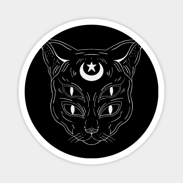 Esoteric Cat Magnet by Lukish